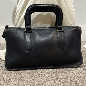 Vintage Coach Leather Slim Satchel compact, Made in NYC